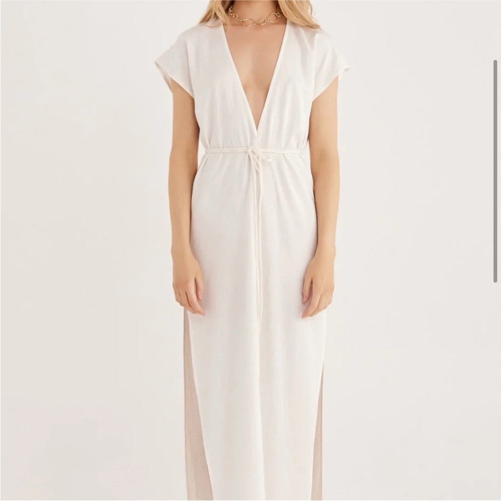 Rumer The Label Roam Kaftan White